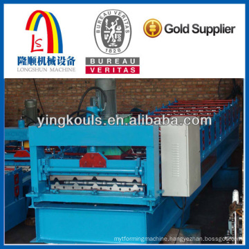 PLC metal flat sheet roll making machine/ cold forming machine